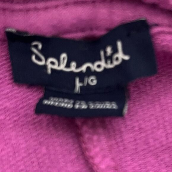 Splendid Purple Ombre Fleece Top   Sz. Lg - Picture 6 of 7